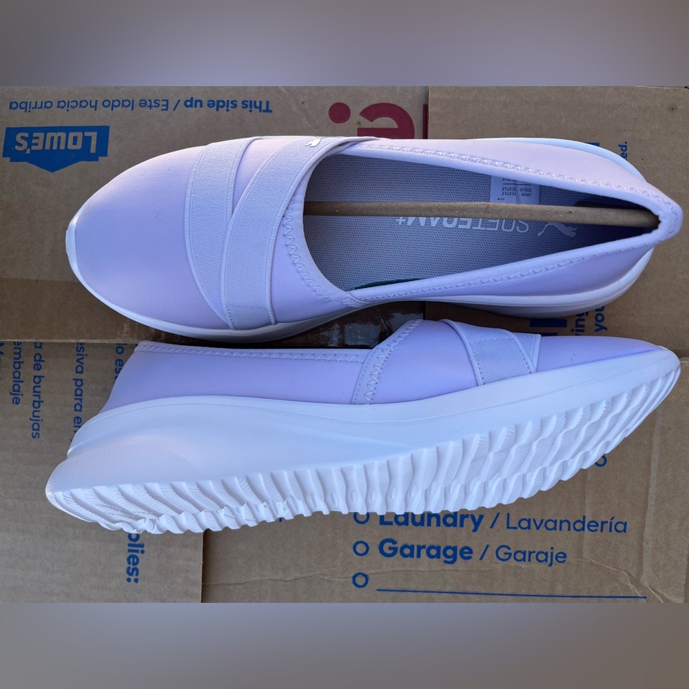 Puma Purple and White Flats for Everyday Comfort